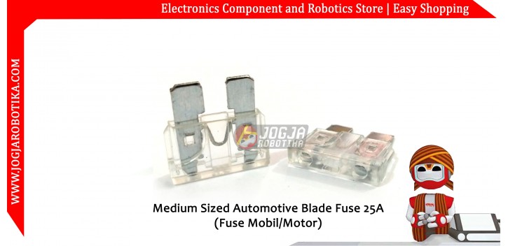 Medium Sized Automotive Blade Fuse 25A