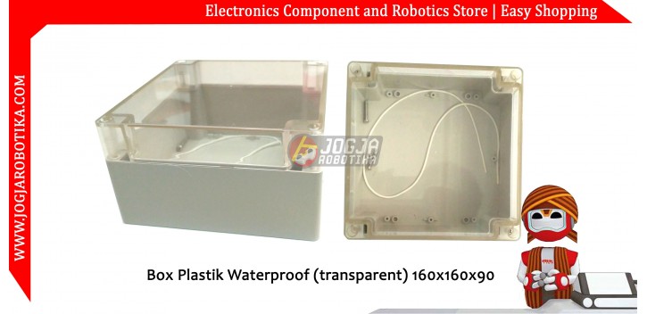 Box Plastik Waterproof (transparent) 160x160x90