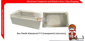 Box Plastik Waterproof F1T (transparent) 200x120x75MM