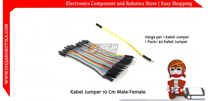 Kabel Jumper 10 Cm Male-Female Ecer 1pcs