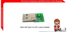 Male USB Type A to DIP 2.54mm Adapter