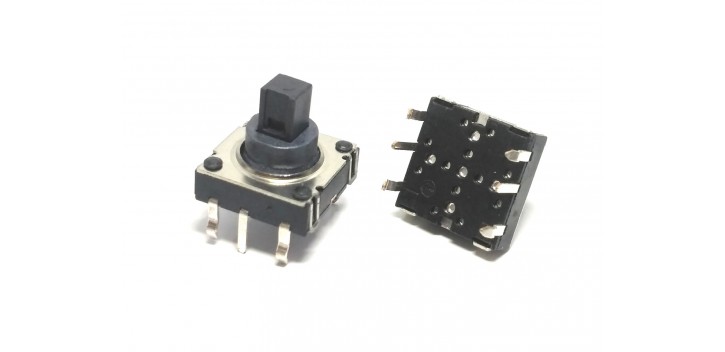 6 Pin 5 Way Momentary Square Tactile Tact Switch LY-A07-12