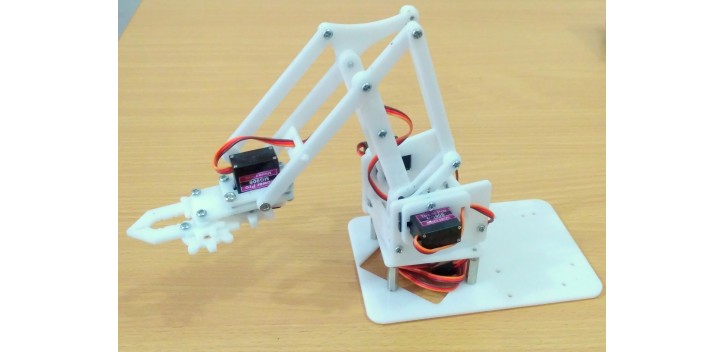 MeArm Robot Lengan Robot 4 DOF Acrylic Kit