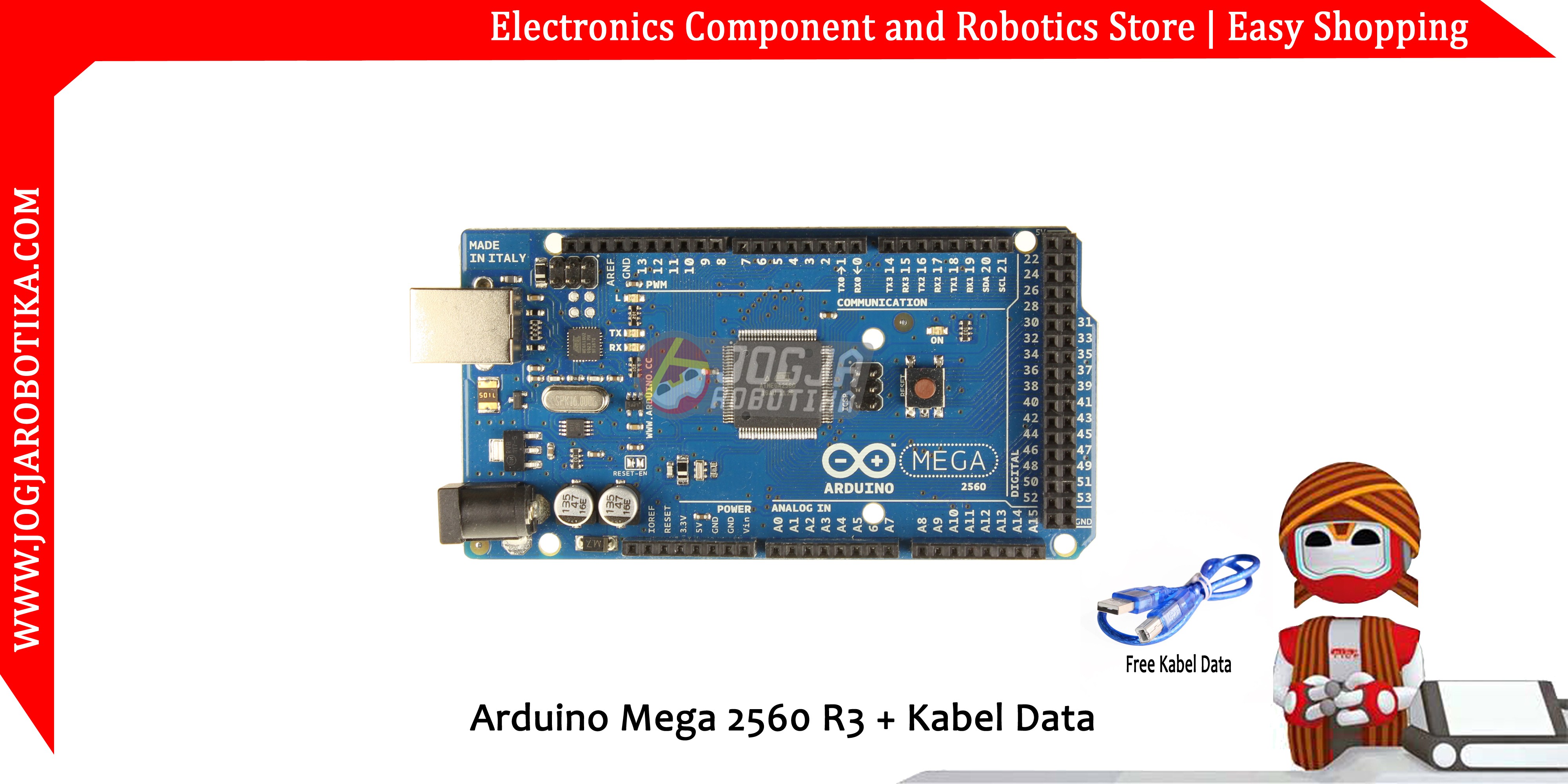 jual Arduino Mega R3 Compatible + Kabel data