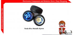 Roda Biru Metalik 85mm