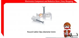 Round Cable Clips diameter 6mm