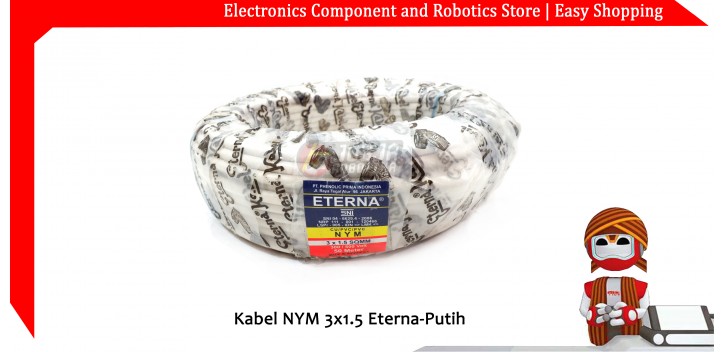 Kabel NYM 3x1.5 Eterna-Putih