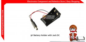 9V Battery Holder with Jack DC