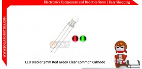 LED Bicolor 5mm Red Green Clear Common Cathode