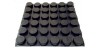 Kaki Karet 19x16x7.2mm Rubber Feet Pads Sticky Silicone Shock Absorber Black