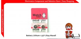 Battery Lithium 1.55V LR44 Maxell