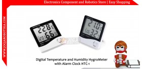 Digital Temperature and Humidity HygroMeter with Alarm Clock HTC-1