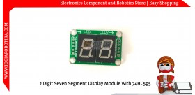 2 Digit Seven Segment Display Module with 74HC595