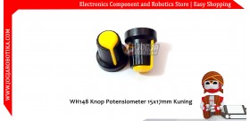 WH148 Knop Potensiometer 15x17mm Kuning