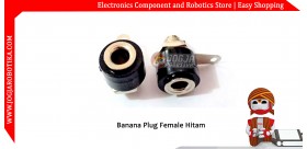 Banana Plug Female Hitam