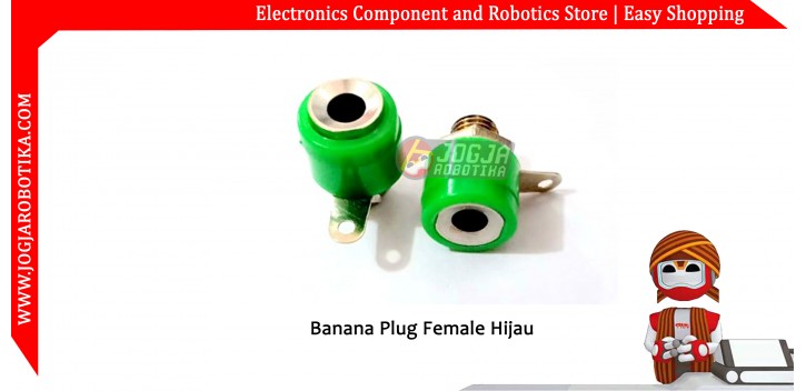 Banana Plug Female Hijau