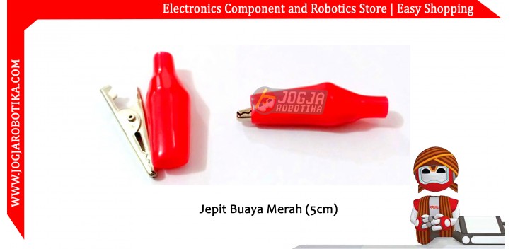 Jepit Buaya Merah (5cm)