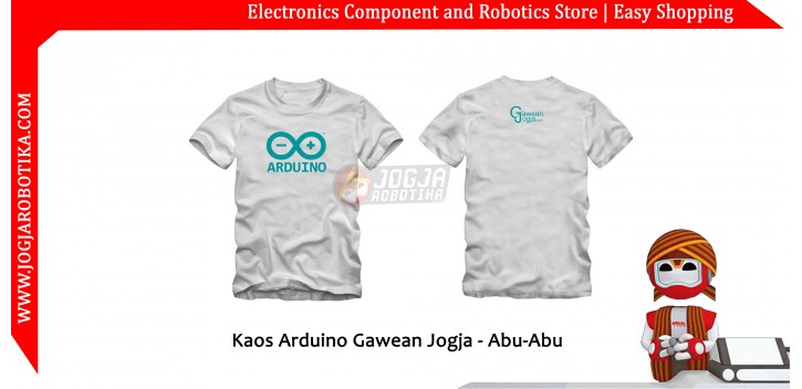 Kaos Arduino Gawean Jogja - Abu-Abu