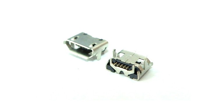 Konektor Micro USB Female 5p with Horn