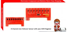 8 Channel Line Follower Sensor with 4051 Shift Register