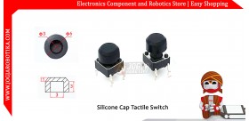 Silicone Cap Tactile Switch - Hitam