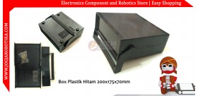 Box Plastik Hitam 200x175x70mm