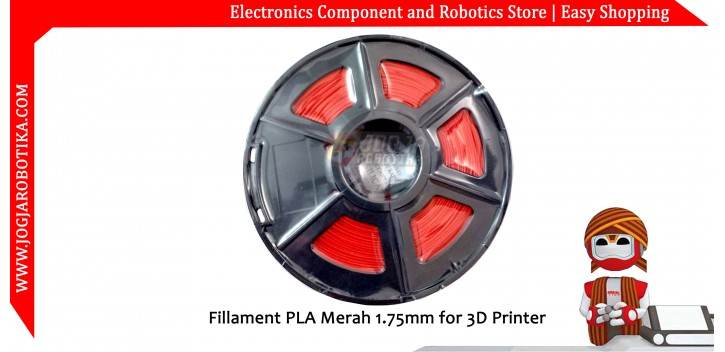 Fillament PLA Merah 1.75mm for 3D Printer