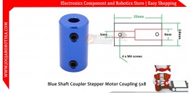 Blue Shaft Coupler Stepper Motor Coupling 5x8