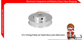 GT2 TIming Pulley 60 Teeth Bore 5mm Belt 6mm