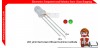 LED 3mm Red Green Difused Common Cathoda
