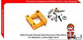 MK8 Extruder Bracket Stand Aluminum Alloy Block For Makerbot 1.75mm Right Hand