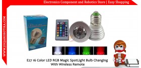 E27 16 Color LED RGB Magic SpotLight Bulb Changing With Wireless Remote