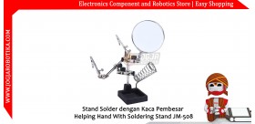 Stand Solder dengan Kaca Pembesar Helping Hand With Soldering Stand