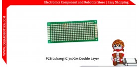 PCB Lubang IC Double Layer 3x7 Cm