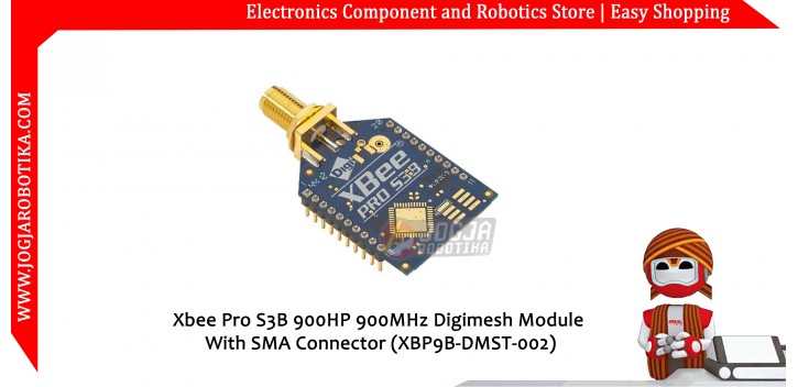 Xbee Pro S3B 900HP 900MHz Digimesh Module With SMA Connector (XBP9B-DMST-002)