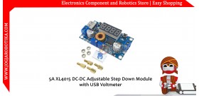 5A XL4015 DC-DC Adjustable Step Down Module with USB Voltmeter