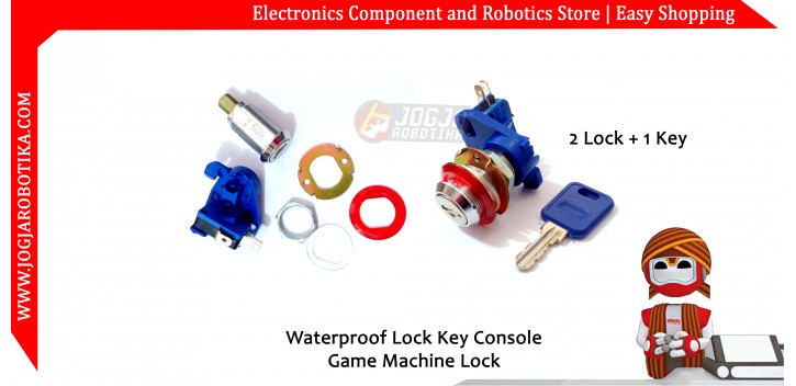Waterproof Lock Key Console Game Machine Lock (Panel/saklar Kunci)