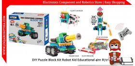 DIY Puzzle Block Kit Robot Kid Educational 4in1 R721
