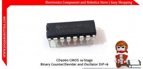 CD4060 CMOS 14-Stage Binary Counter/Devider and Oscilator DIP-16