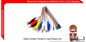 Kabel Jumper Female to Jepit Buaya 3.5cm