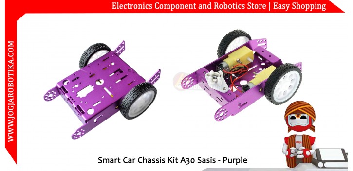 Smart Car Chassis Kit A30 Sasis - Ungu