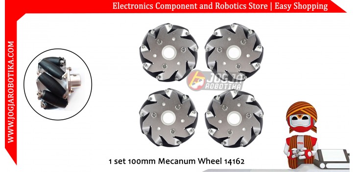 1 set 100mm Mecanum Wheel 14162