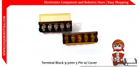 Terminal Block 9.5mm 5 Pin w/ Cover