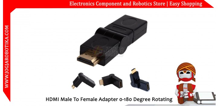 HDMI Male To Female Adapter 0-180 Degree Rotating