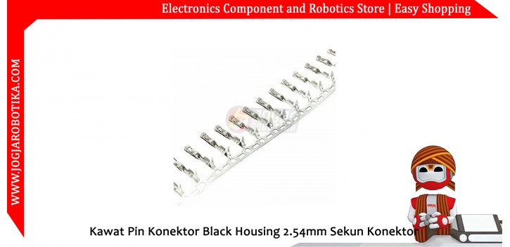 Kawat Pin Konektor Black Housing 2.54mm Sekun Konektor