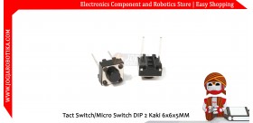 Tact Switch/Micro Switch DIP 2 Kaki 6x6x5MM