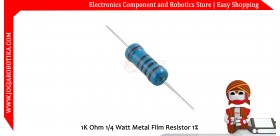 1K Ohm 1/4 Watt Metal Film Resistor 1%