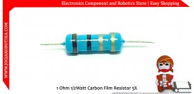 1 Ohm 1/2Watt Carbon Film Resistor