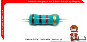1K Ohm 1/2Watt Carbon Film Resistor