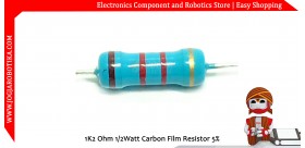 1K2 Ohm 1/2Watt Carbon Film Resistor